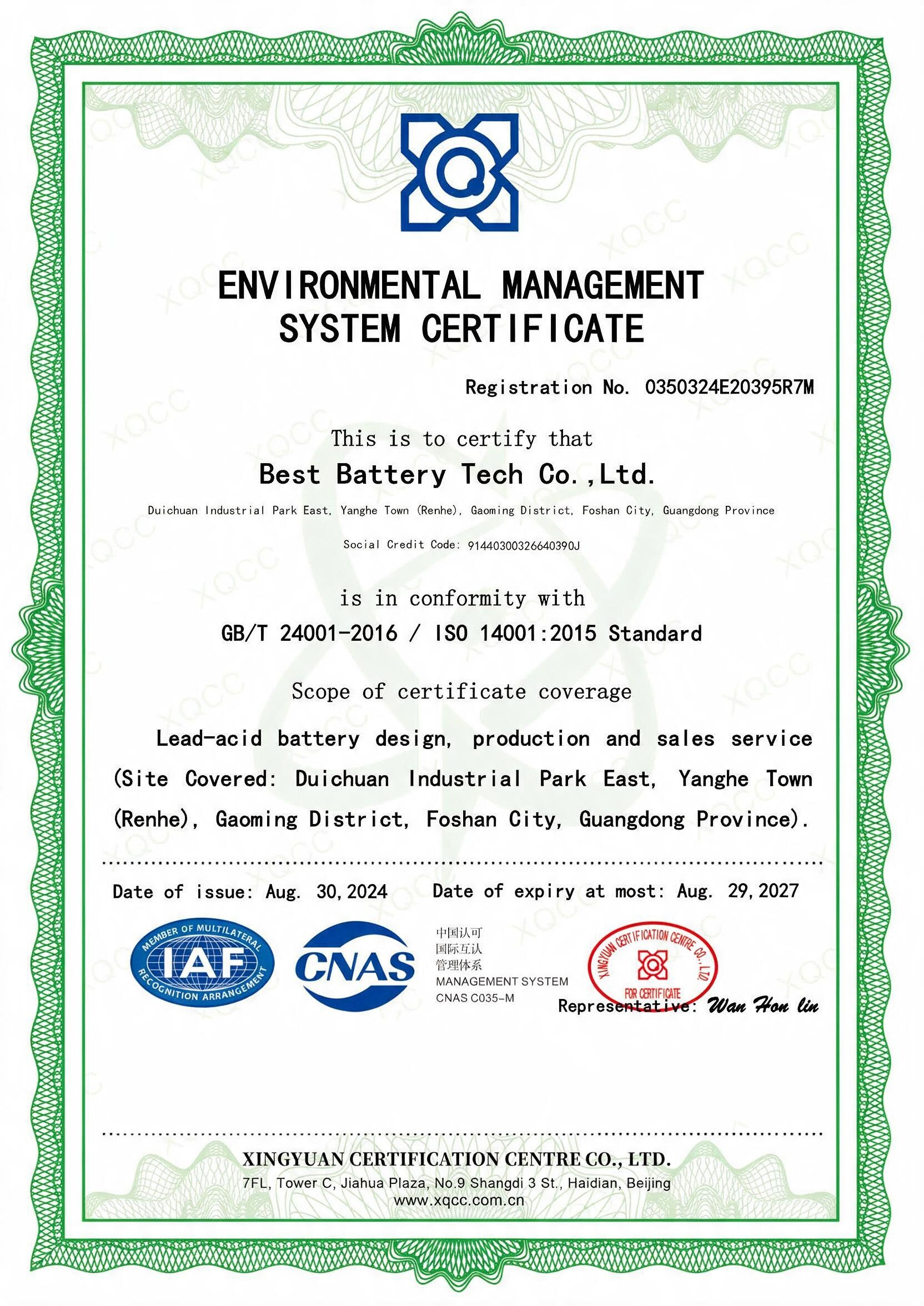 CE Certificate